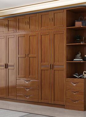 实木衣柜原户木全实木型对开门现简LH-8606K约家用卧代室小收纳衣