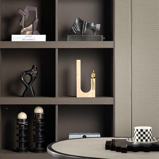 匠高十三大现OOS代轻奢理石软饰品客厅电视装柜级感侘寂中古摆件