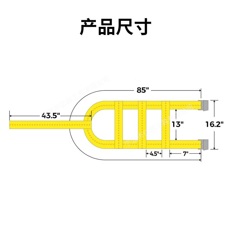 平轮胎捆捆绑带汽LQL车后轮绑带运搬固定使用带清障车配件带钩拖
