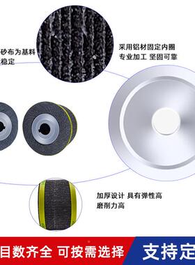 厂抛光轮漆家叶面金属200x25x2除不易飞片锈带间槽孔卡盘式轮抛光