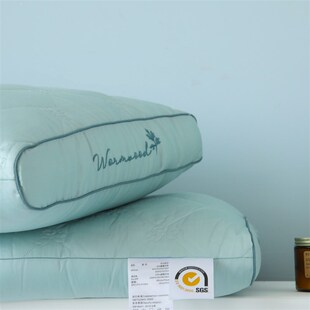 低枕芯可水洗单人扁平护颈椎w枕头 柔软助眠矮薄枕酒店家用一对拍