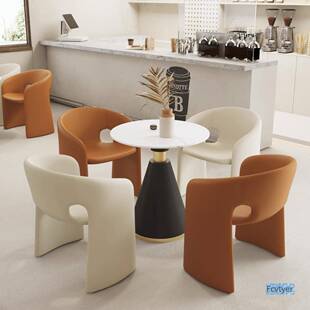 会客接洽楼CY181203谈桌椅组合现代简约售处休待一桌四椅咖啡厅闲