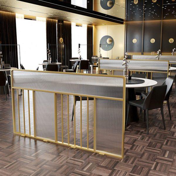 餐厅隔断围栏火锅店卡座玻璃装饰栅栏餐饮饭店半截镂空铁艺矮屏风,商业/办公家具,护理屏风,淘宝优惠券,粉丝福利购,淘宝优惠卷