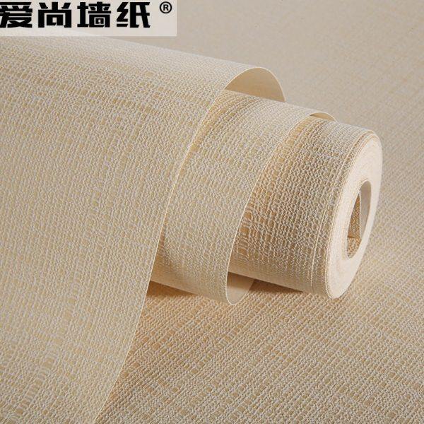 现代简约纯色仿墙布素色书房墙纸麻布纹卧室客厅 无纺布 家装壁纸