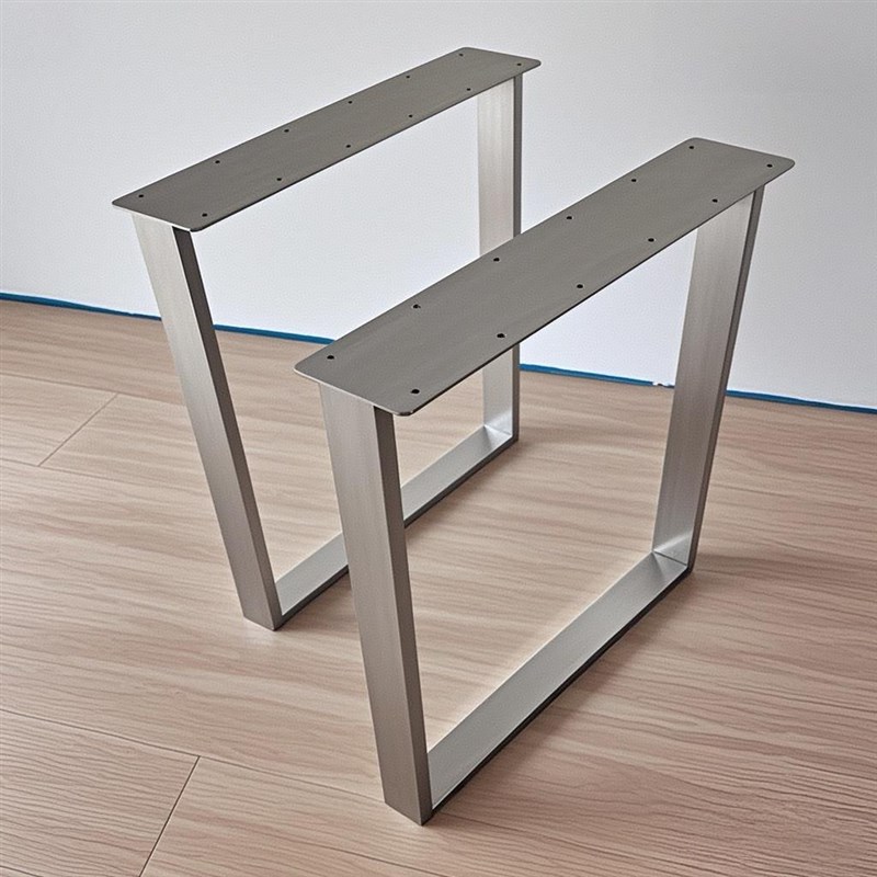 不锈钢桌腿大板支架桌子腿餐y台脚支架口字型吧台腿支撑腿书桌桌