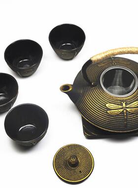 具铸铁壶0套.8茶L装铁茶水壶60085生铁壶茶具烧煮茶套装老茶壶