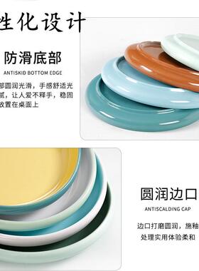 密胺餐具0个装形瓷骨碟自助餐盘凉菜碟子火锅1菜盘商配用LEJ圆圆