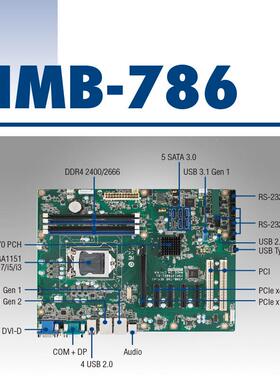工业计算机研华IC-61-0/AIMB板786G2主P独IPC-610/立三显上架式工