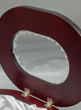 家加厂工酒红色形木盒礼品蛋圣诞盒卧室首饰YT212收藏盒礼包品装