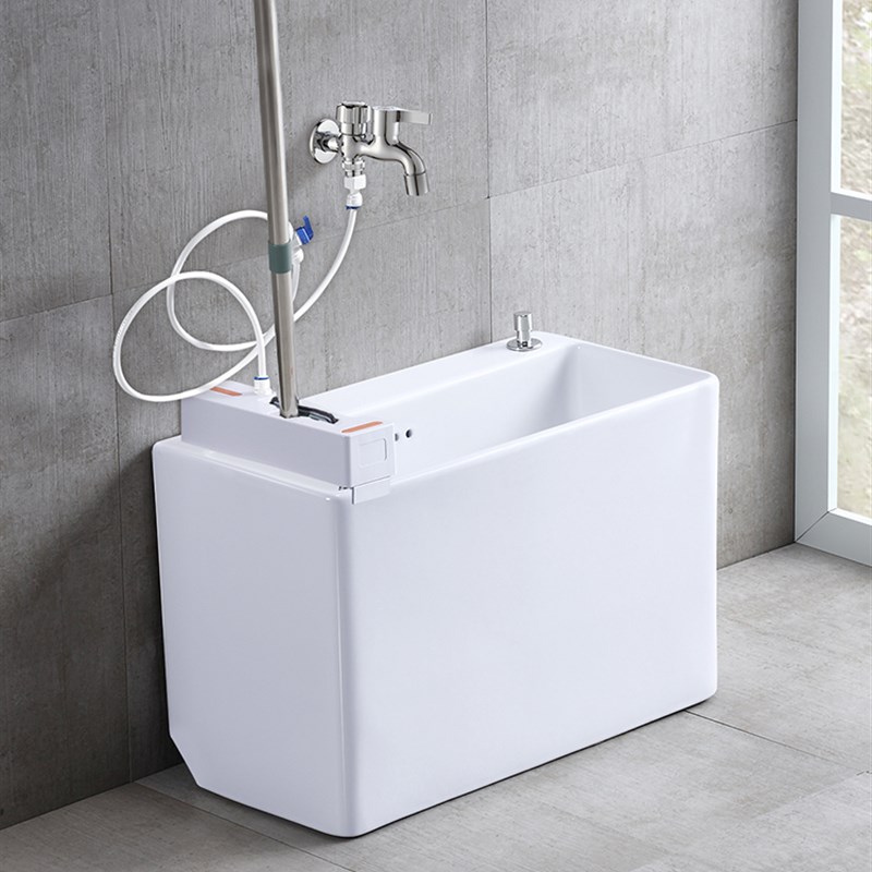 洗拖把池地拖盆大号家用阳台卫生间拖布池陶瓷拖帕墩布池槽