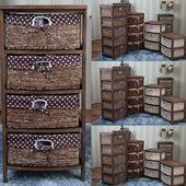 五斗柜收纳柜卧室立柜家用简易抽屉柜客厅置物柜小柜子储物柜实木