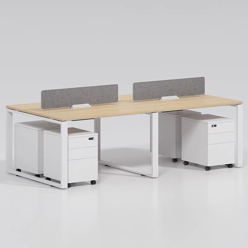 职员办公桌办公家具员工桌椅组合简约现代屏风卡位工作位四人工桌