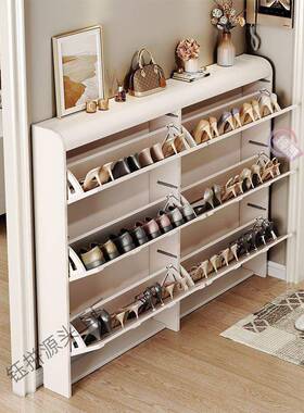 油超薄鞋柜门口进墙门靠玄关柜家用简易收纳奶现OUS柜代简约储物