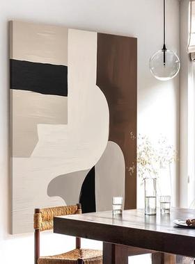 代流云象QB202406现抽饰画侘寂中古风沙发背后摆画抽象玄关肌装理