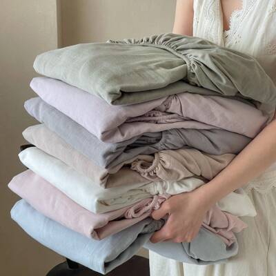 双层纱床ltao9542笠纯棉单品母三婴级床单单件10全床罩套床0垫保
