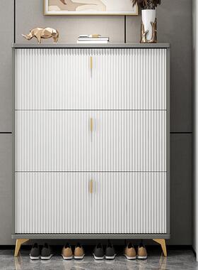 现鞋柜家用大斗容量轻奢门口QYR玄关柜薄翻收纳物储柜简约代小窄