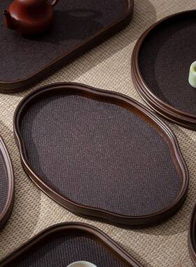 托茶具茶盘烧烤盘子水色竹果面包盘圆63303形长方形制竹盘木实木