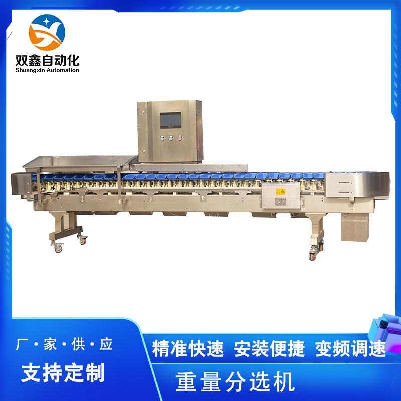 海鲜水产自动上料分选机牡蛎生蚝重量分拣机鱿鱼称重分选机