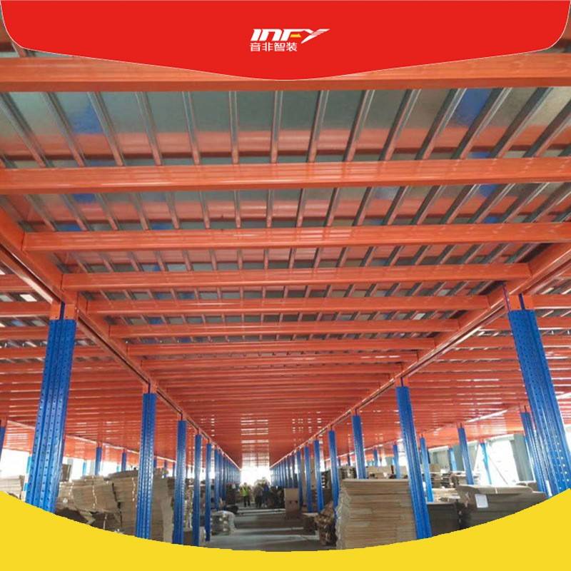 阁楼式货架成都重型阁楼置物架仓库仓储架二层平台搭建可拆装