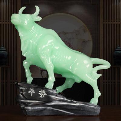 招财生肖牛摆件牛势天客书房冲办公室桌面装饰7245司品公开业礼厅