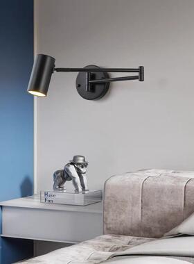 轻开奢10518叠伸缩室床头阅读灯调光折带可卧关现代创意书房摇臂