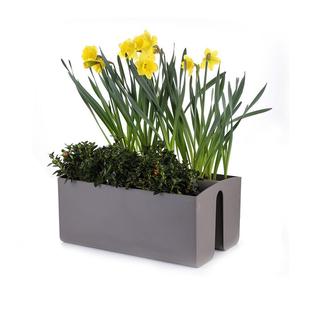 双边挂栏杆花盆骑式HG-3255树脂骑马盆马鞍箱式护栏楼挂梯悬挂阳