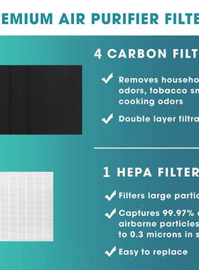 适配INIX空气净化器片115115替换过滤器滤芯H适配WINWE1PA片活性