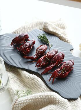 装创意INS西餐盘牛排盘VPY家用菜盘子饰盘餐厅酒日店物摆食盘式瓷