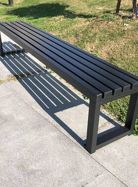 UMQ全铁艺公长椅长条园凳公园木椅户外长条椅排椅实座长条凳排椅