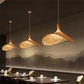 竹编吊创灯意餐厅酒店民宿手工编艺灯笼日式 过道楼梯443复古竹竹