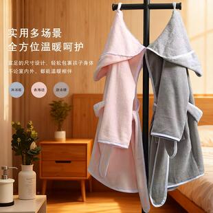 儿童袍GW2031浴袍纯棉割绒连帽包洗边浴式睡全包酒店民宿浴衣