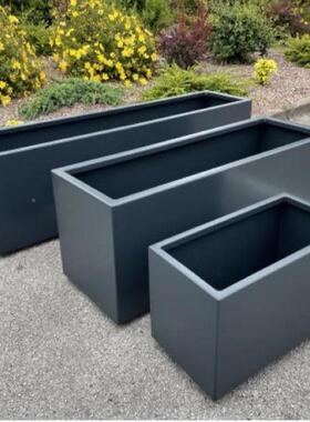 花箱方阳台制玻璃钢种菜形盆金色种树花盆MA装饰厂家作件摆品