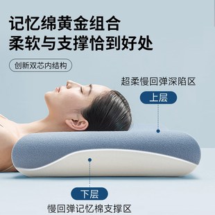 记忆棉枕头酒店同款专用枕芯零压慢回弹护颈椎助睡眠W不塌陷睡眠