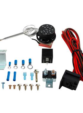 可调式电12V动Raia器tor风DJQd扇散热控制继电线套件60A汽车线束