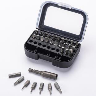 31套件螺丝刀批头BNJ工具装多功套能便携电式动螺丝批头盒装五金