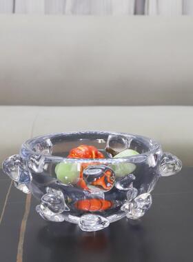 北欧创意几何琉璃果WBW盘托柜盘摆件客厅餐厅店酒视软电装家居装