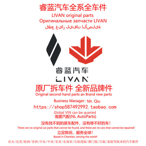 睿蓝汽车X3 PRO睿蓝7睿蓝9睿蓝8蓝气球原厂拆车件原装备件配件