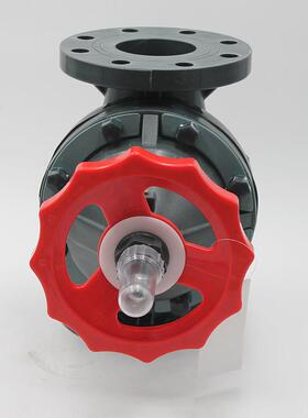 黑色凯鑫G41F-10S塑阀门工业FRP塑料P料阀门耐腐蚀法兰式隔膜塑级