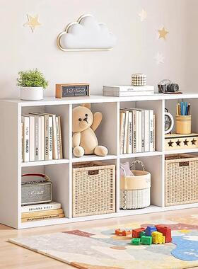 钢格制柜子柜书架自书由组合落纳地置物架客厅靠墙展示柜收RBY储