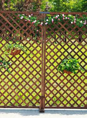 台防木栅栏户外庭院篱格VJM笆网围栏花园阳爬藤架围墙隔断装饰腐