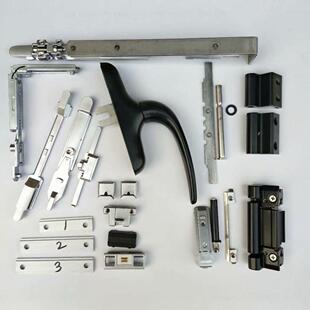 断铝窗户平桥开改见描述内配上悬窗金平平开窗内开铰链耐磨五倒金