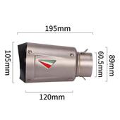 厂家销适用于摩托车R1直R6MT09MT10S100RR0锥形排气Z90改装 炸0街