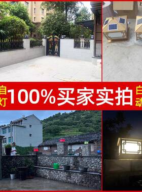 业太阳能柱头园灯户外防水花围墙灯家品别墅70408庭院大门用阳台