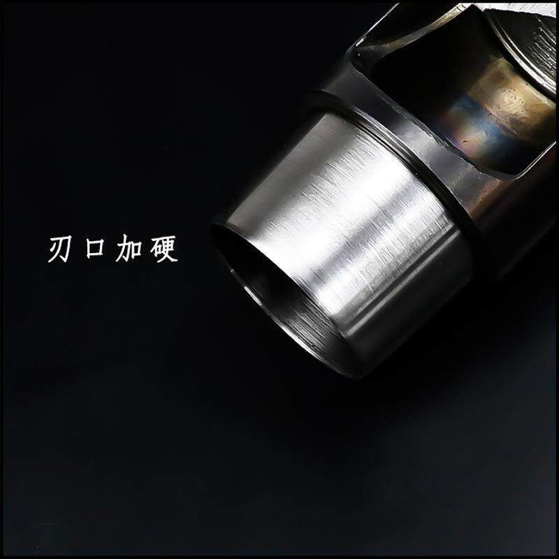 H打Y圆孔冲手DIY表带腰带皮革打眼圆柱子冲加硬工工具钢孔659器套