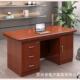 高档公桌单人办位电脑桌漆贴油实子木皮经理桌带拉LKH 010手主管