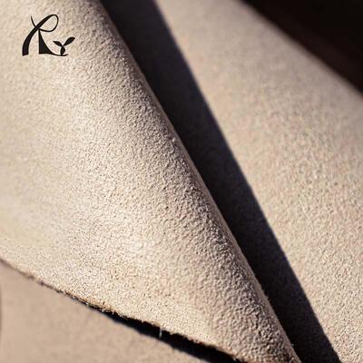 厂工直销大量现1.4mSVE真超纤翻毛皮面料可货固色彩色绒m面超纤皮