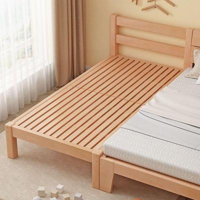 榉木拼接加sud-1226儿宽实木孩儿童床女公主成人床边小床婴接大床