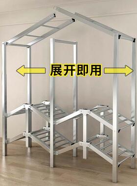 真免安款装简易衣柜柜可折叠布衣柜子钢架全加粗加厚89352衣橱爆