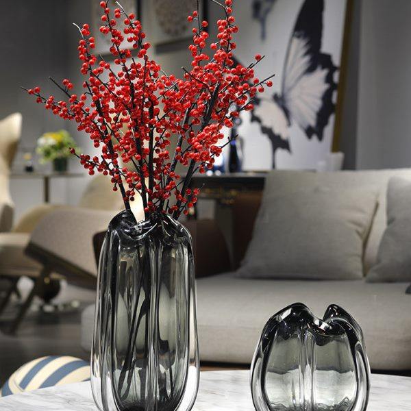 简约现代琉璃花瓶样板房软装饰品客厅玄关摆件电视柜插花高档花器,家居饰品,花瓶,淘宝优惠券,粉丝福利购,淘宝优惠卷