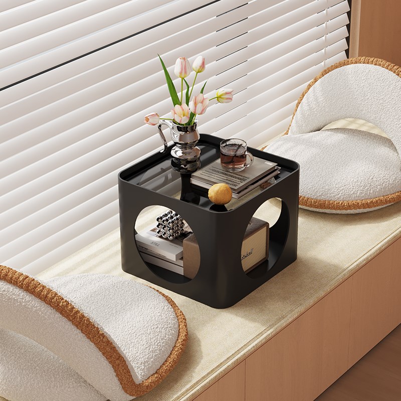 法式中古风创意阳台飘窗s矮桌窗台小桌子炕桌榻榻米小茶几炕几茶